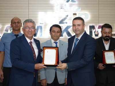 Nizip SYDV'YE Türk Silahlı Kuvvetlerini Güçlendirme Vakfından Teşekkür Plaketi