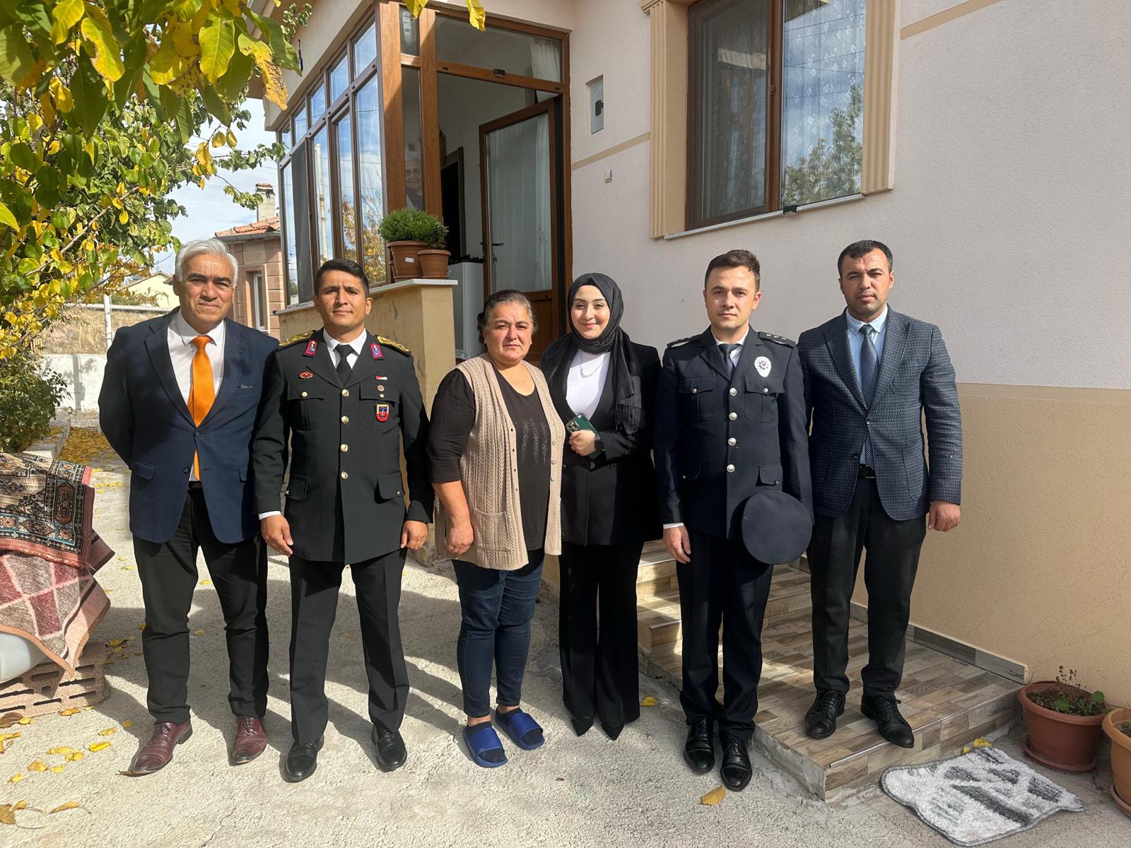 ŞEHİT AİLELERİ  VE GAZİLERİMİZE HANE ZİYARETİ