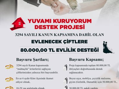 YUVAMI KURUYORUM DESTEK PROJESİ