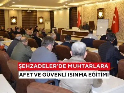 Şehzadeler’de muhtarlara afet ve güvenli ısınma eğitimi